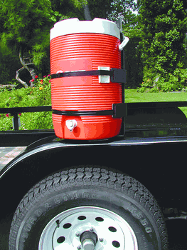 Beverage Rack for Open Trailer Safford Equipment Company