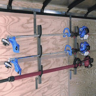 Rack em 3 Place Enclosed Trimmer Rack