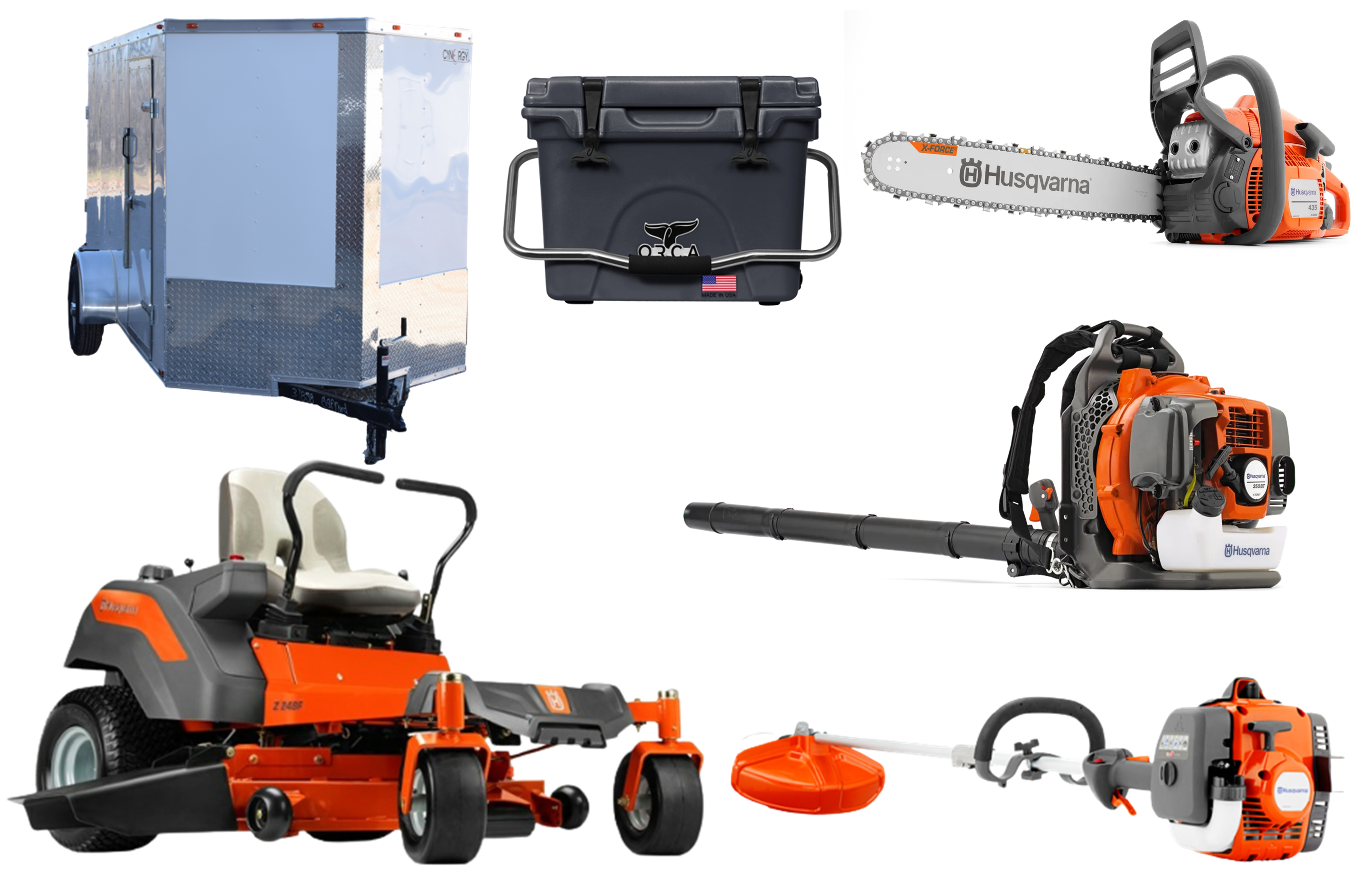 HH455 Husqvarna Mower Bundle - Z248F Zero Turn 350BT Blower 6x12 Enclosed Trailer HH455 Husqvarna Mower Bundle - Z248F Zero Turn 350BT Blower 6x12 Enclosed Trailer
