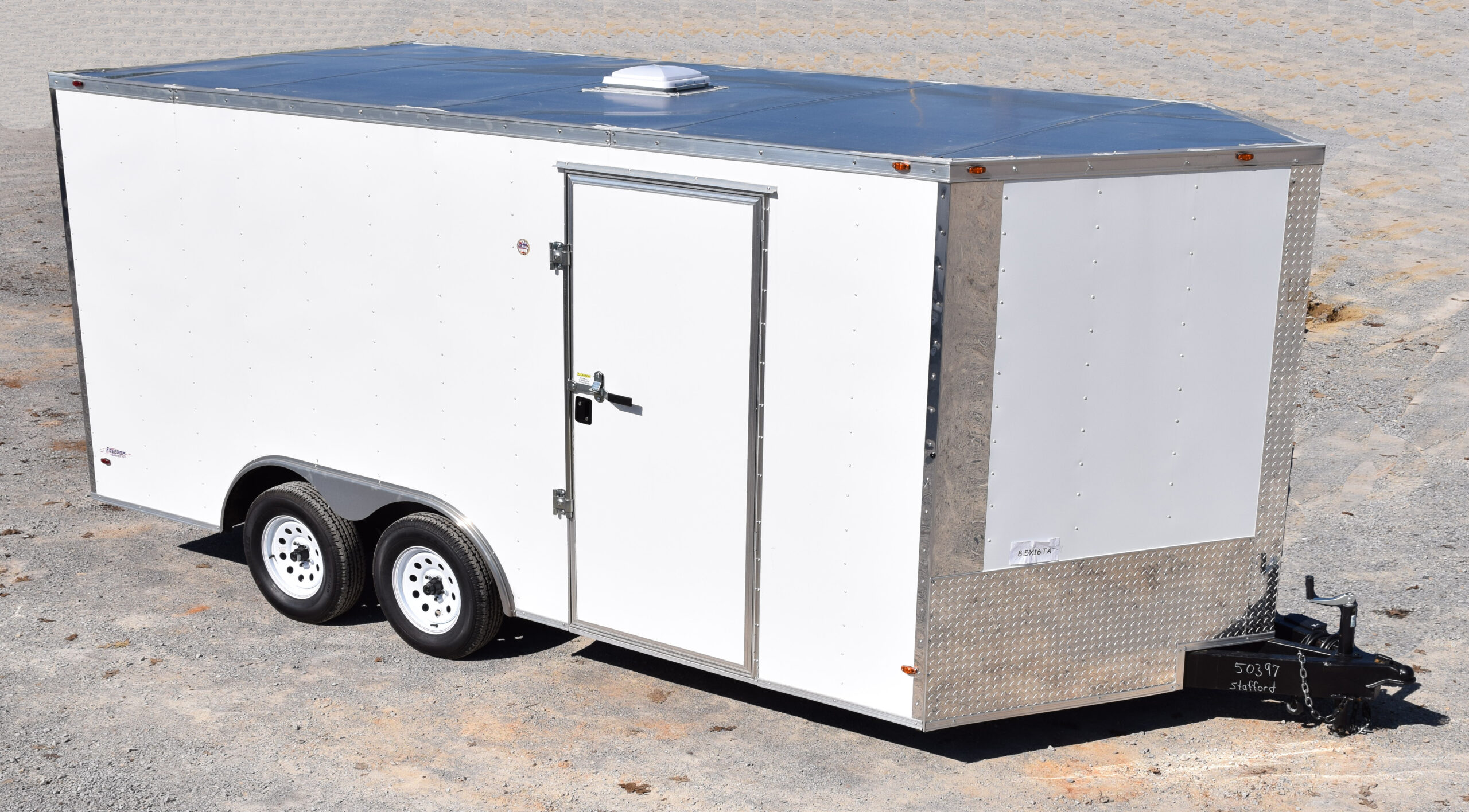 CY224 Cynergy 8.5x16 Enclosed Trailer TA White | Safford Equipment