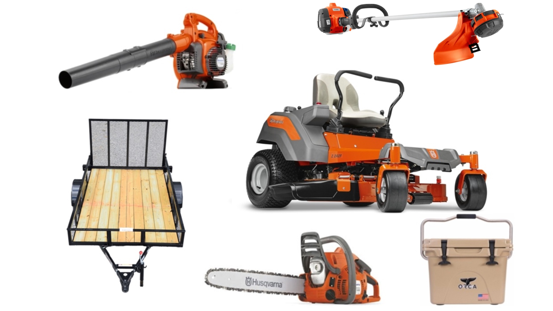 HH407 Fab 42 Bundle Husqvarna Z242F Zero Turn Mower Bundle