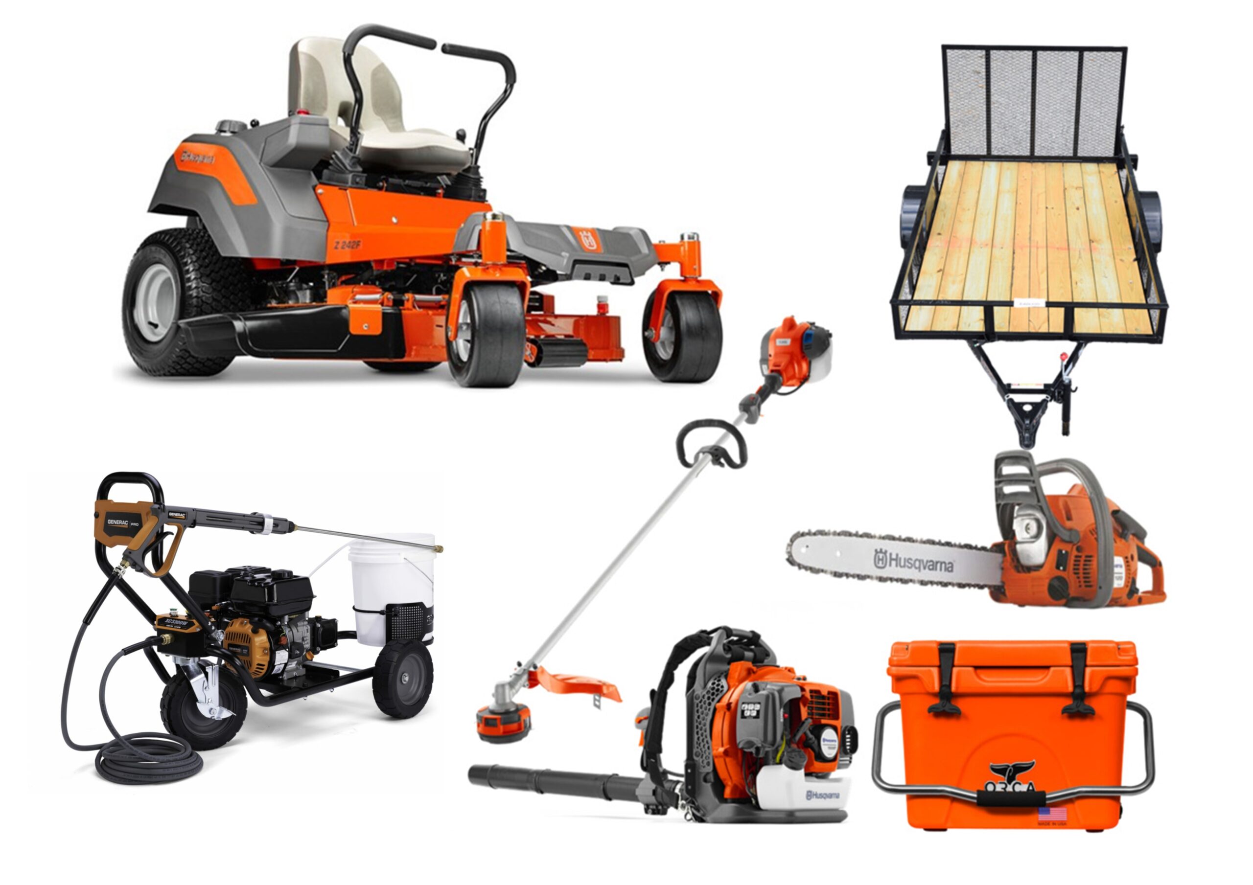 HH437 Husqvarna Mower Bundle - Z242F Zero Turn 150BT Blower