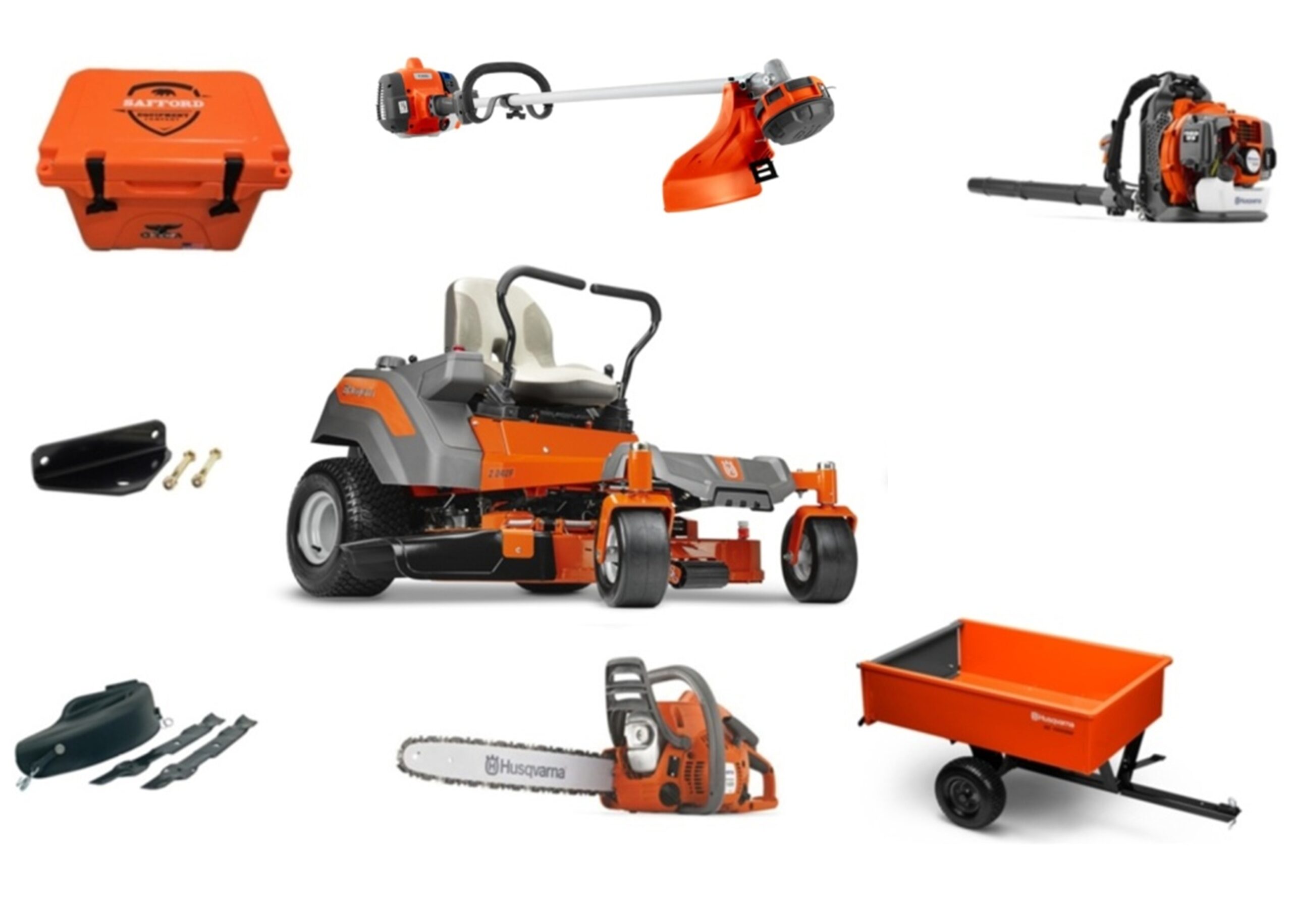 HH480 Husqvarna Mower Bundle - Z242F Zero Turn 150BT Blower 122L