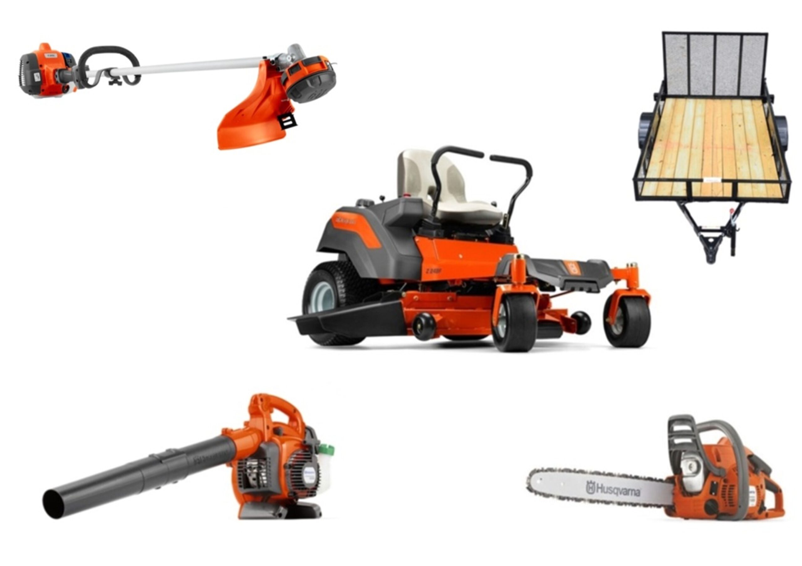 HH4001 Husqvarna Mower Bundle - Z248F Zero Turn 122L Trimmer 130