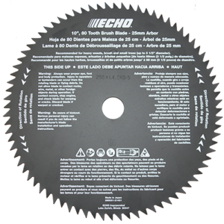 ECHO 10" 80-Tooth Brush Blade #69500121431