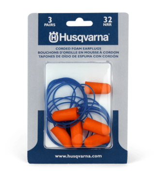 Husqvarna 3-Pk Corded Ear Plugs OEM #589493001