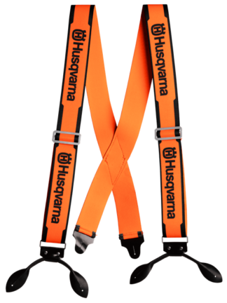 Husqvarna Button Suspenders Orange OEM #596297501