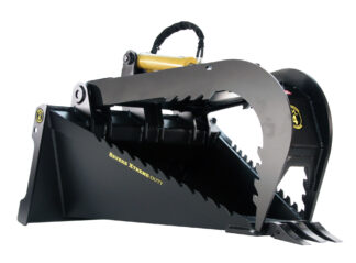 Construction Attachments 50" Severe Xtreme Duty Stump Bucket Grapple #1SBGSXD50WT