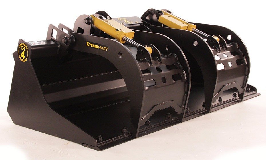 Construction Attachments 73" Worx Duty Grapple Bucket #1GBWX73 Construction Attachments 73" Worx Duty Grapple Bucket #1GBWX73