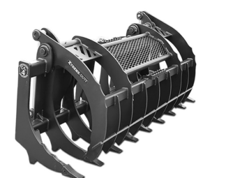 Construction Attachments 80" Xtreme Duty Root Rake w/Grapple #1RRG80