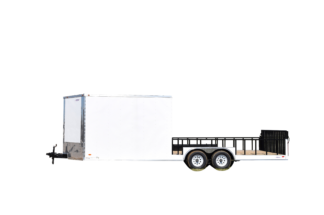 Freedom 8.5x24 Hybrid Enclosed Trailer 10K White