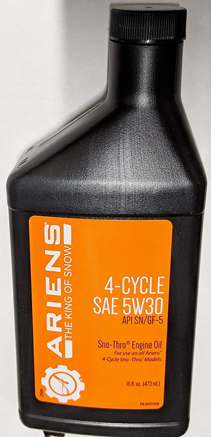 Ariens Snow Blower 5w30 Synthetic Blend Oil 16oz OEM #00091000 Ariens Snow Blower 5w30 Synthetic Blend Oil 16oz OEM #00091000