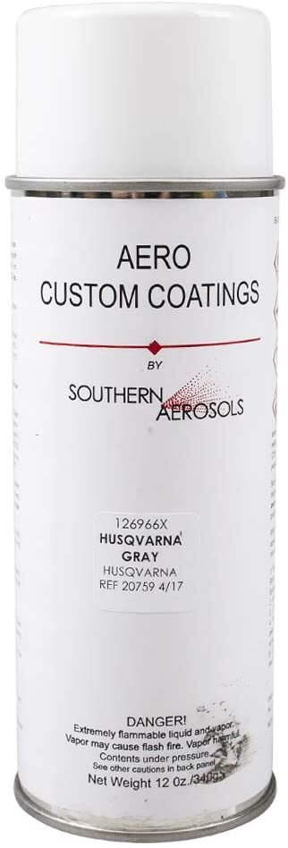 Husqvarna Powder Coat Gray Spray Paint OEM #532126966 -