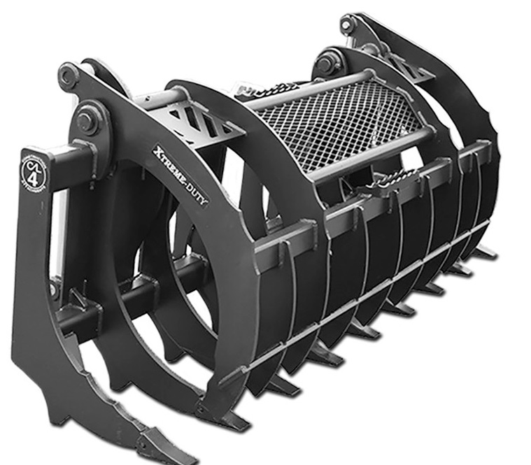 Construction Attachments 74" Xtreme Duty Root Rake w/Grapple #1RRG74 Construction Attachments 74" Xtreme Duty Root Rake w/Grapple #1RRG74