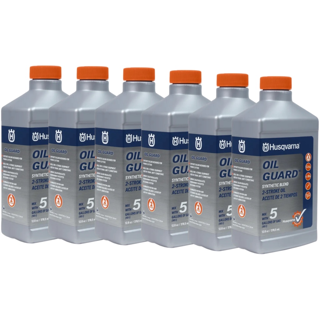 Husqvarna HP 2-Stroke Oil – 6.4 Oz Bottles 6-Pack – Part 593152603 – For ATV, UTV