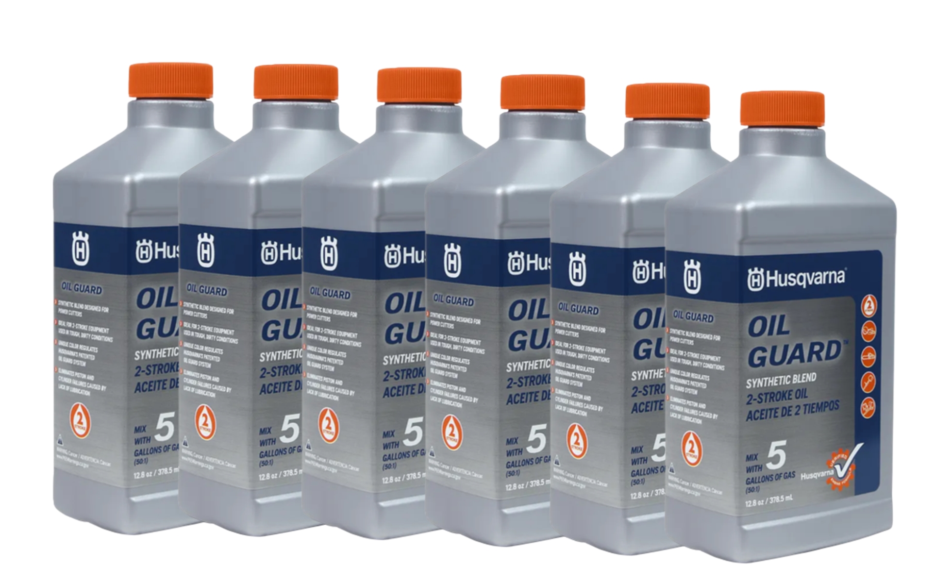 Husqvarna Oil Guard 2-Stroke Oil 12.8 oz 6-PK #593152703 | Safford