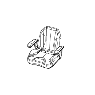 Gravely 2018 ZXT Seat OEM #05176200