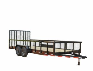CA145 Caliber 7X20 Utility Trailer 10K W/ 2' Mesh Sides