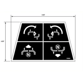Ariens/Gravely Steering Decal OEM #07800541