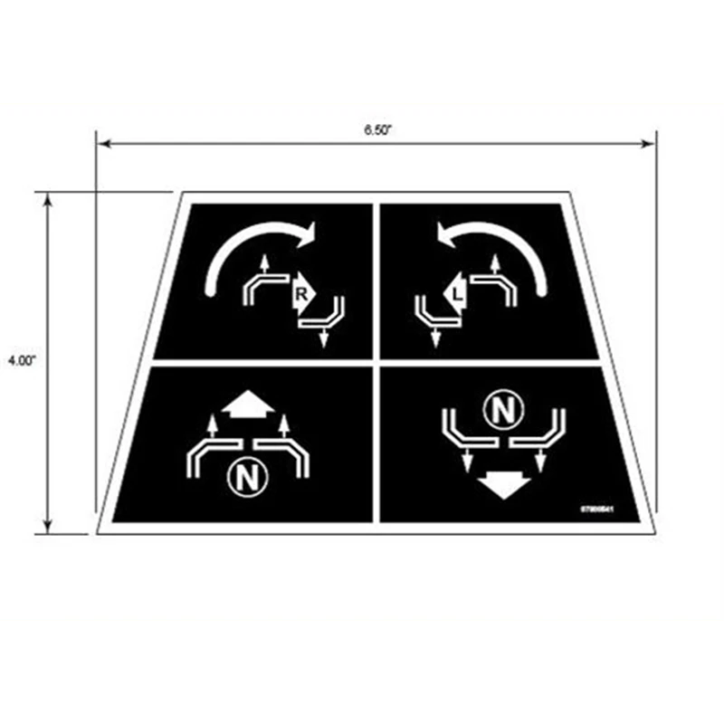 Ariens/Gravely Steering Decal OEM #07800541 Ariens/Gravely Steering Decal OEM #07800541