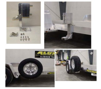 Aluma 82 Series Spare Tire Carrier 6 Lug #20-0000272