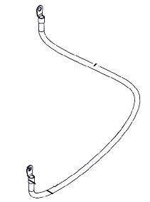 Ariens/Gravely Positive Cable W/ (2) 1/4 Ring OEM #04783400