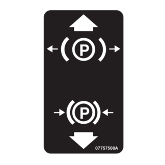 Ariens/Gravely Parking Brake Lever Decal OEM #07757500