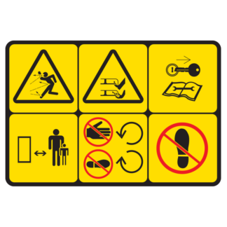 Ariens/Gravely Mower Deck Safety Decal OEM #07800340