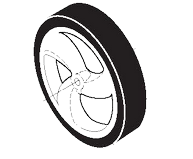 Ariens Rear Wheel & Tire 11"X1-3/4" OEM #21549071