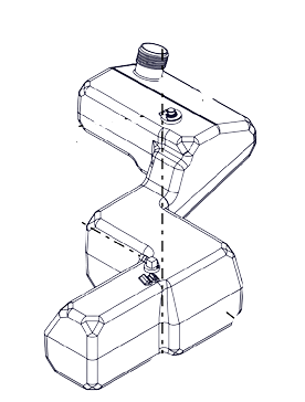 Ariens IKON Fuel Tank Assembly OEM #09167200