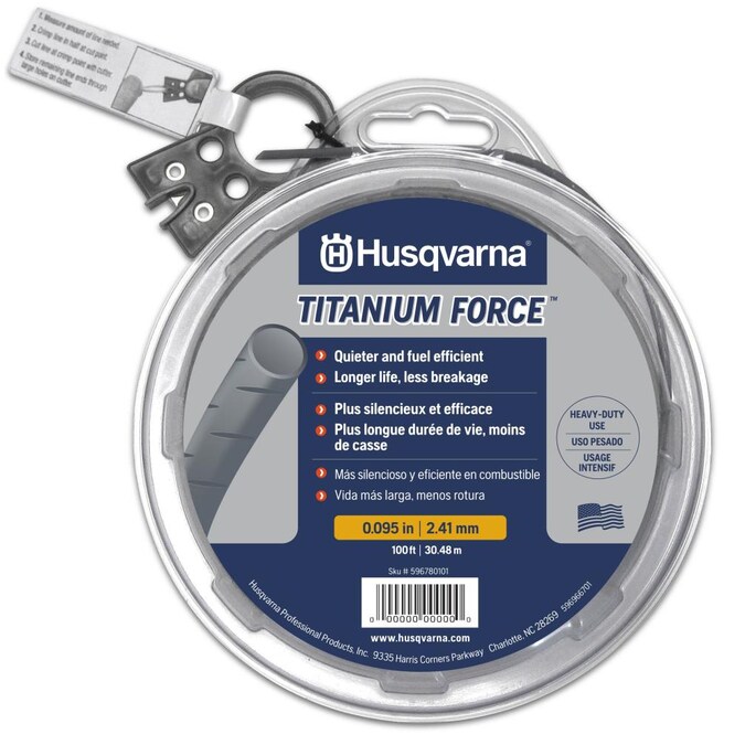 Husqvarna Titanium Force Trimmer Line .95X100' FT #596780101 Husqvarna Titanium Force Trimmer Line .95X100' FT #596780101