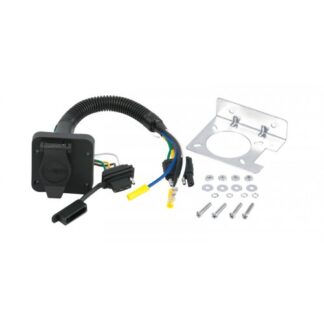 Uriah 4-way Flat Vehicle Connector to 6-way Round Adapter #UE624010