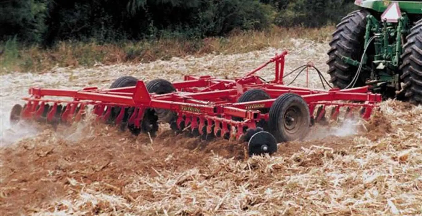 Tufline TW6 Series 10'6" Tandem Wheel Disc Harrow W/ Roller Basket #TW692824 Tufline TW6 Series 10'6" Tandem Wheel Disc Harrow W/ Roller Basket #TW692824
