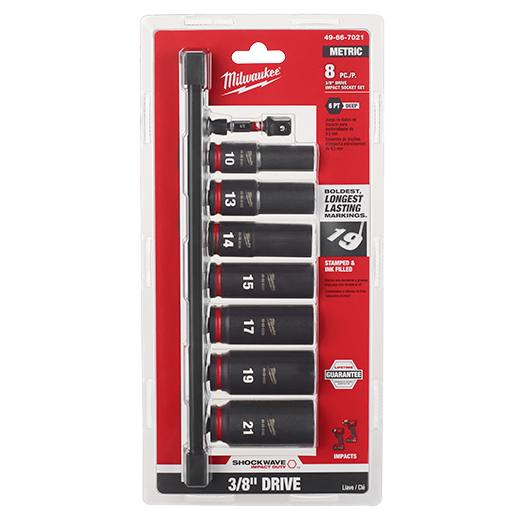 Milwaukee Shockwave 8PC 3/8
