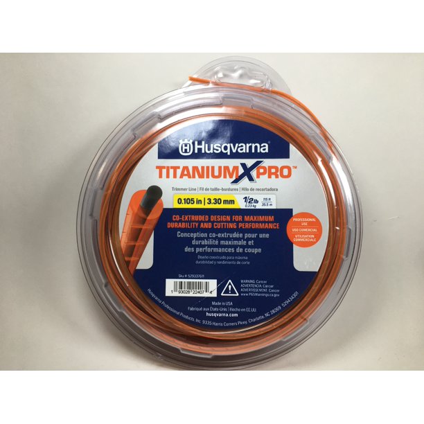 Husqvarna Titanium XPro Trimmer Line .105x155' OEM #529337611 Husqvarna Titanium XPro Trimmer Line .105x155' OEM #529337611