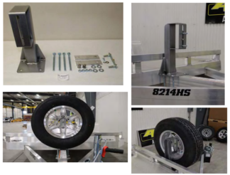 Aluma 82 Series Spare Tire Carrier 6" 6-Bolt #20-0000005