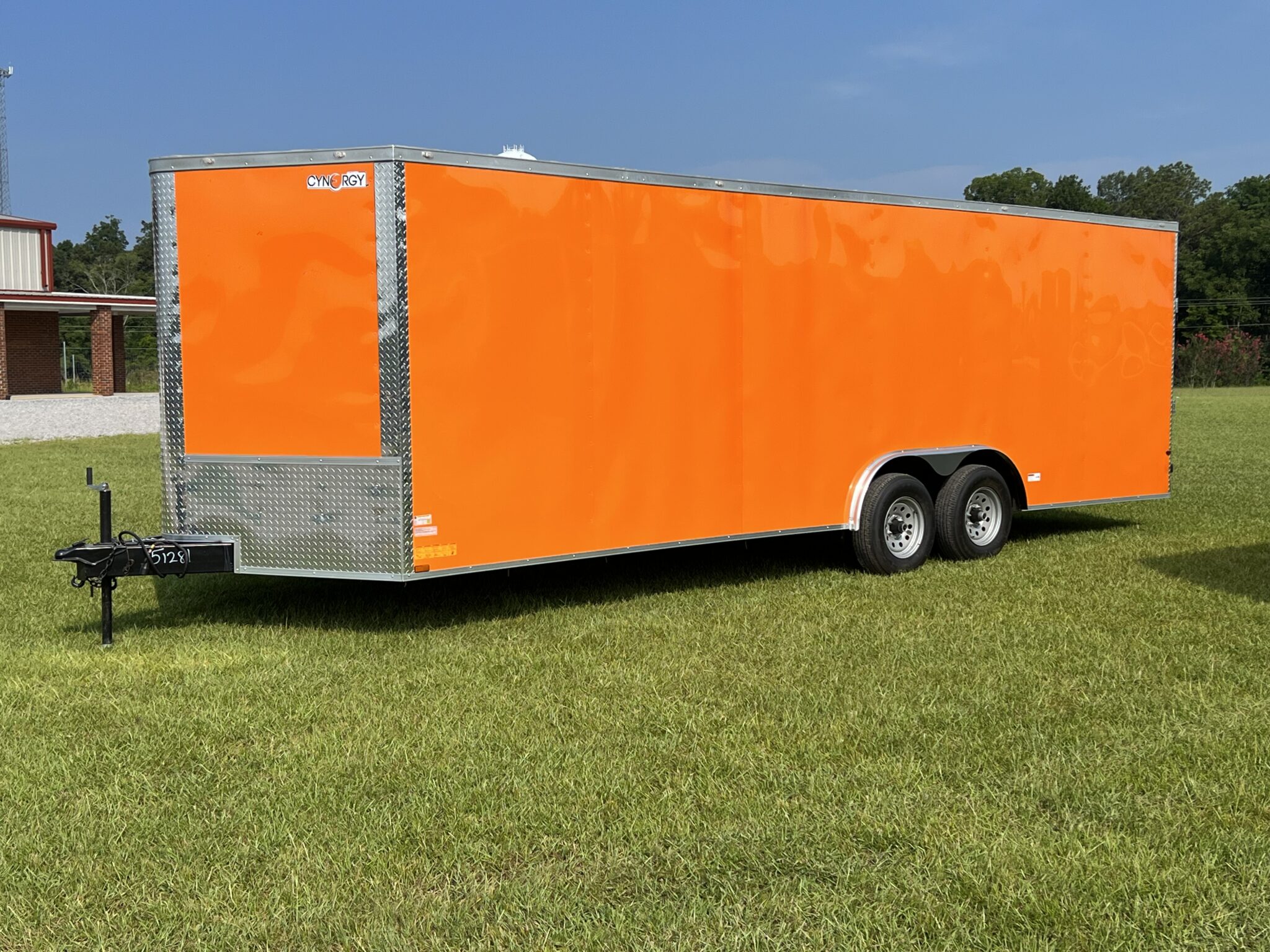 CY703 Cynergy 8.5x24 Enclosed Car Hauler 10K Orange Safford Equipment Company