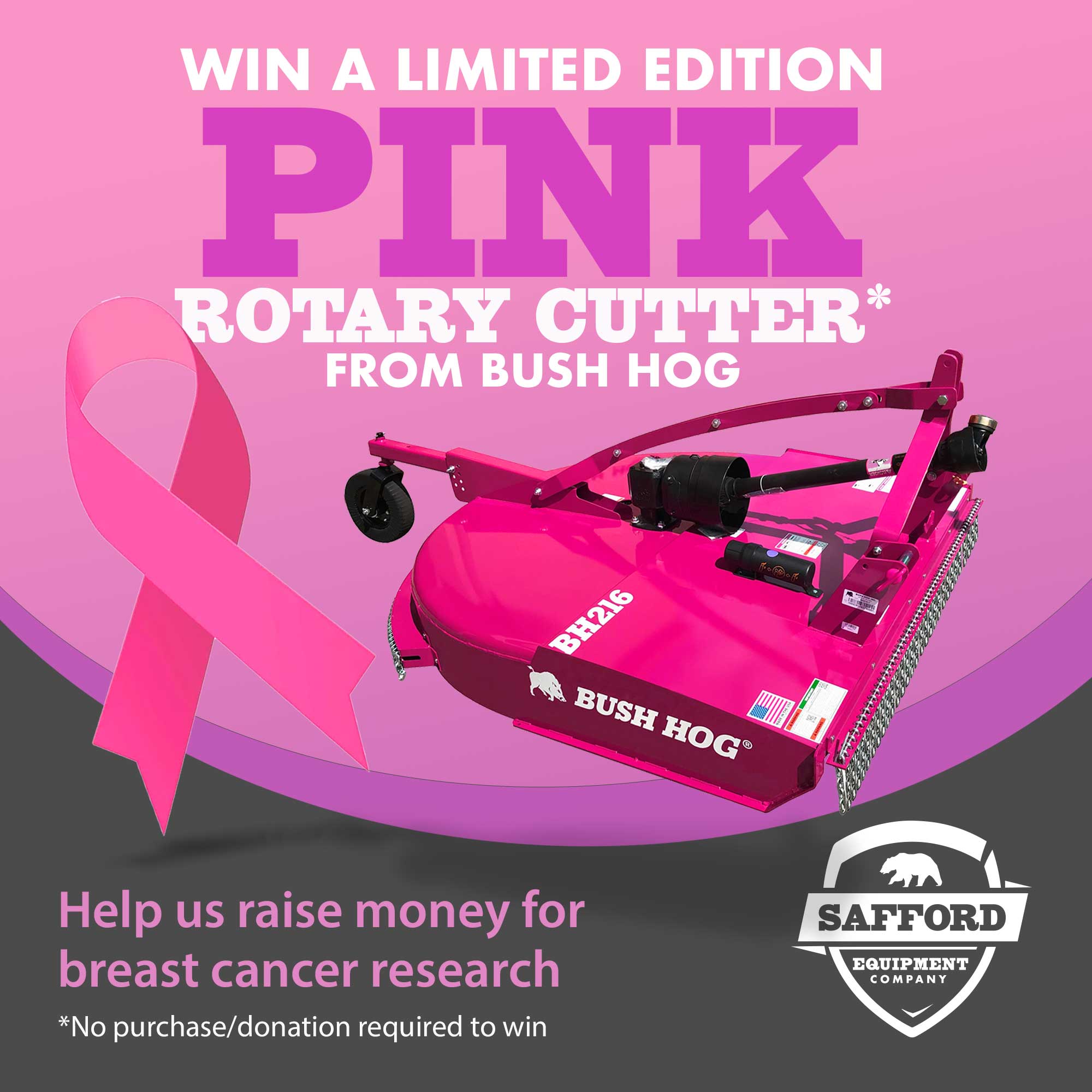 breast cancer pink rotary cutter giveaway poster