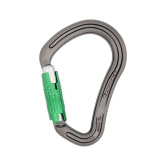 DMM 30KN BOA HMS Locksafe Carabiner Titanium/Green #A907