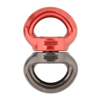 DMM Large Axis Swivel - Titanium/Red #SW200