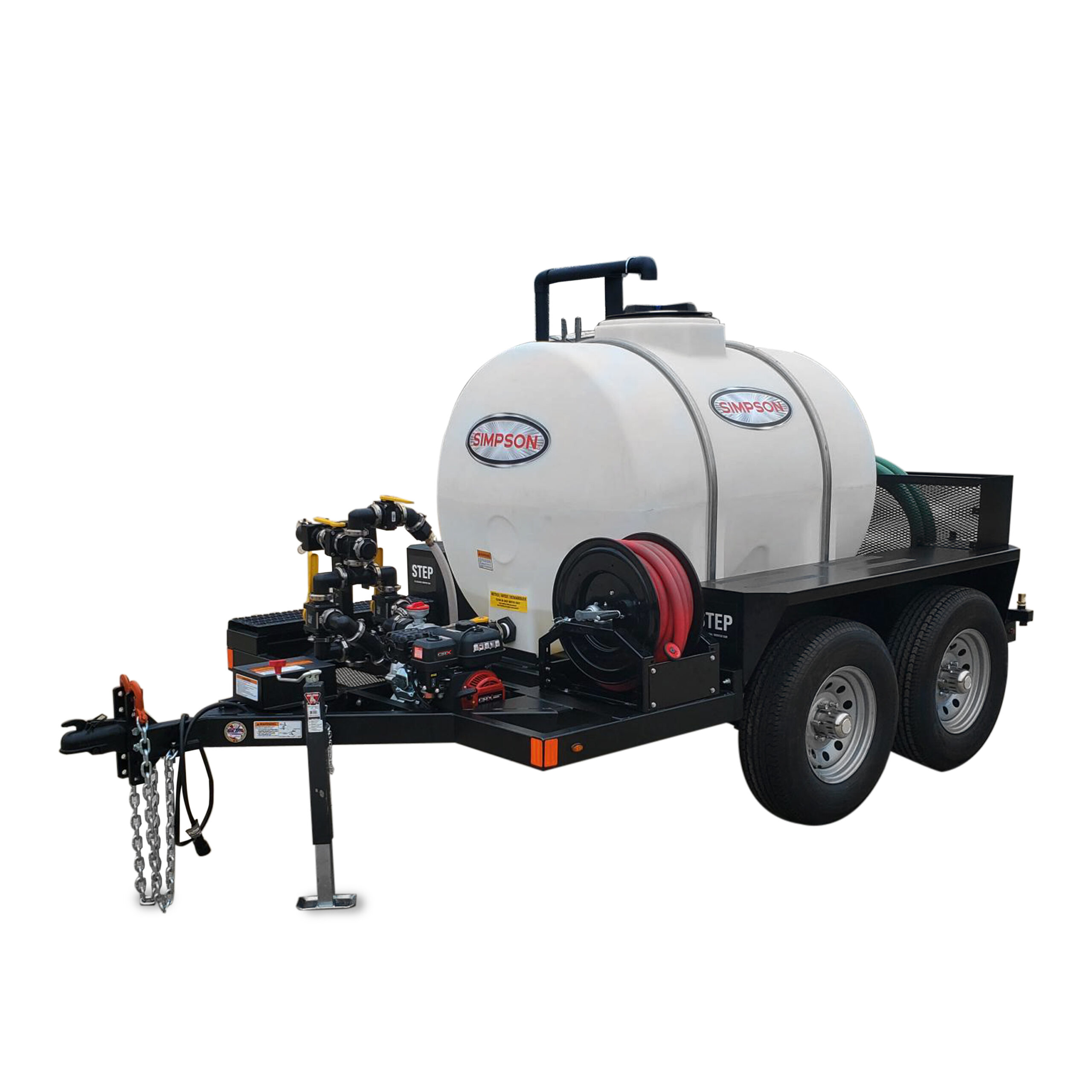 Simpson 525Gal Water Trailer W/ 158GPM CRX210 Engine+2-inch