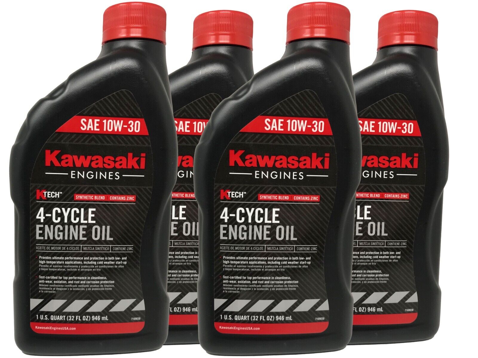 Kawasaki SAE 10W30 Engine Oil 4 Pack #99969-6081 Kawasaki SAE 10W30 Engine Oil 4 Pack #99969-6081