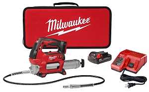 Milwaukee M18 18V 2-Speed Grease Gun Kit #2646-21CT Milwaukee M18 18V 2-Speed Grease Gun Kit #2646-21CT