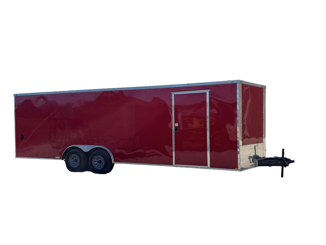 QC234 Quality 8.5x24 Enclosed Trailer TA 10K Red QC234 Quality 8.5x24 Enclosed Trailer TA 10K Red