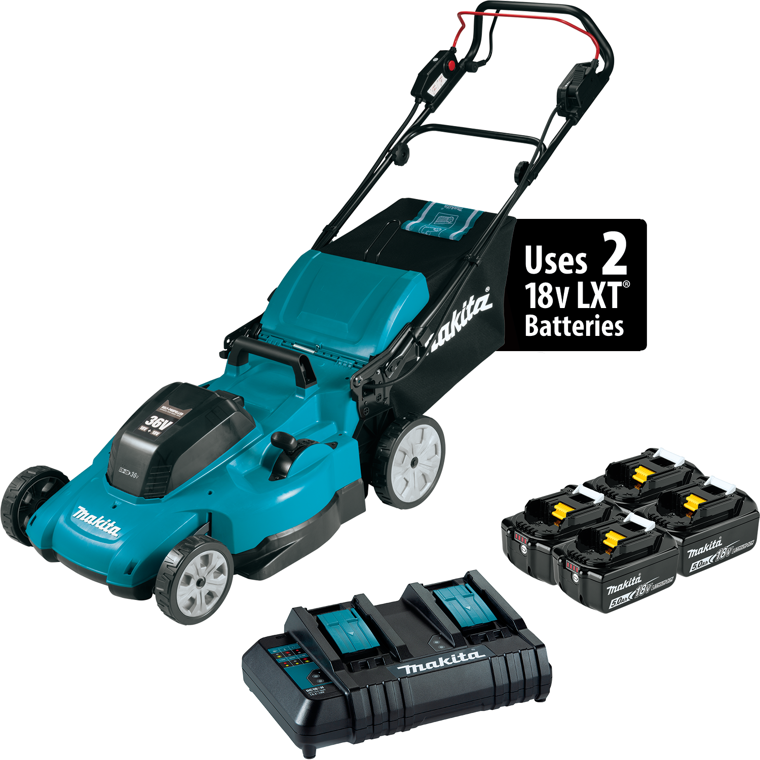 Makita 36V (18VX2) 21" Self Propelled Walk Mower Makita 36V (18VX2) 21" Self Propelled Walk Mower