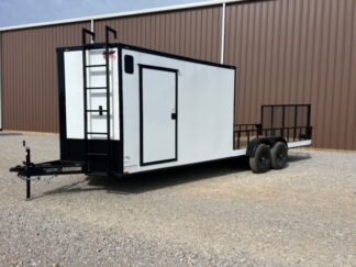 QC503 Quality 7x24 Hybrid Enclosed Trailer 14K