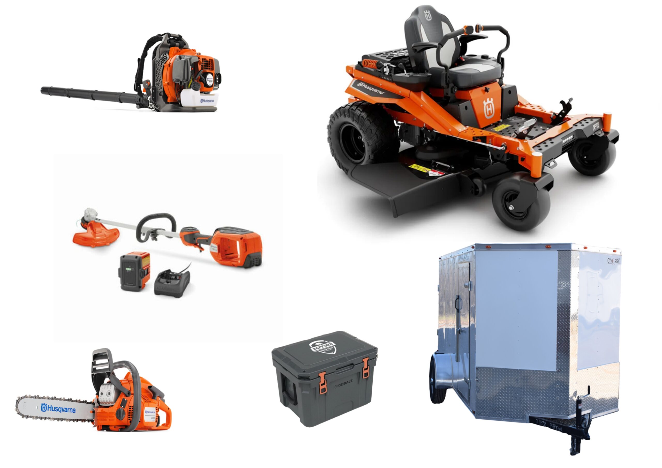 HH4257 Husqvarna Mower Bundle - Z380 Zero Turn 350BT Blower