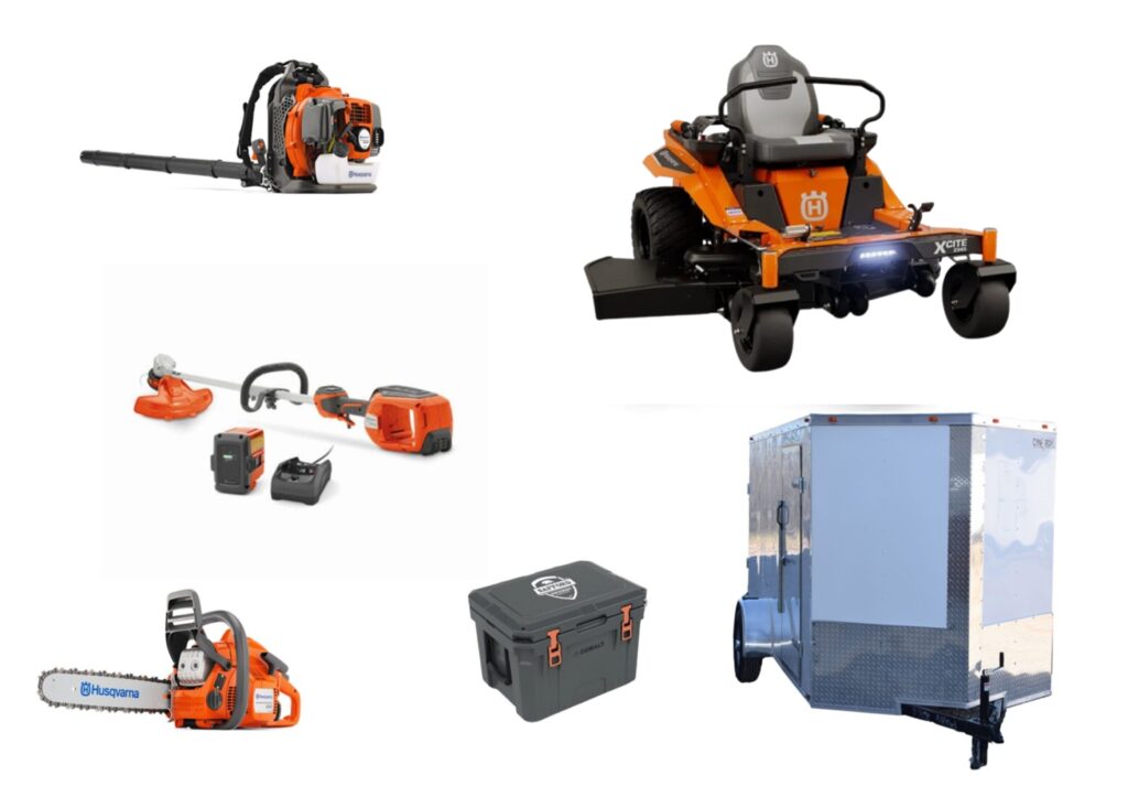 HH4257 Husqvarna Mower Bundle - Z345 Zero Turn 350BT Blower 120 II