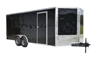 QC254 Quality 8.5x20 Enclosed Trailer TA 10K Black