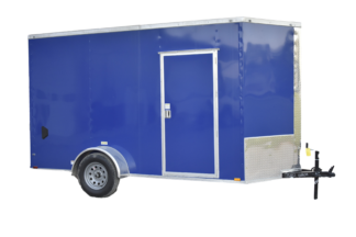 QC235 Quality 6x12 Enclosed Trailer SA Blue 84"
